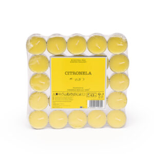 Vela tea ligth Citronela (pack 25 unidades)